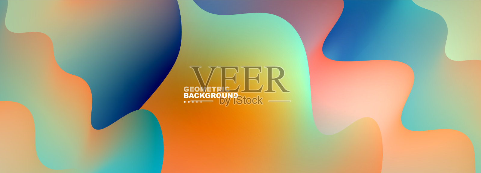 波浪与液体颜色动态抽象插画图片素材