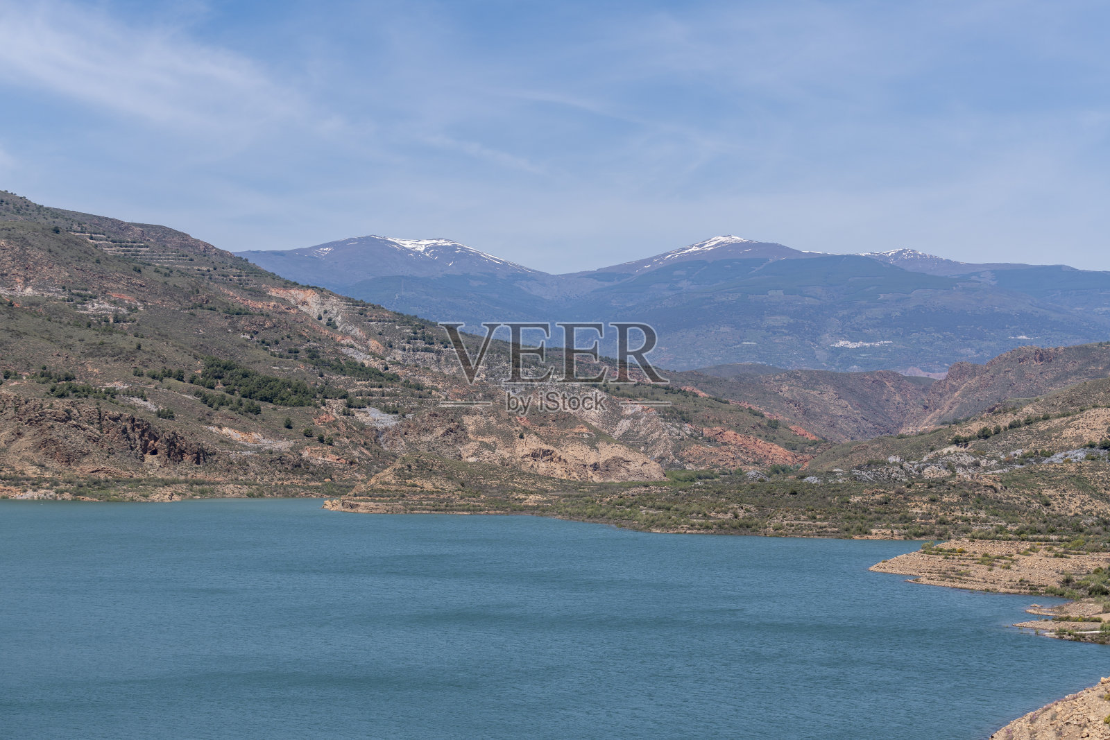 西班牙南部的Beninar水库照片摄影图片
