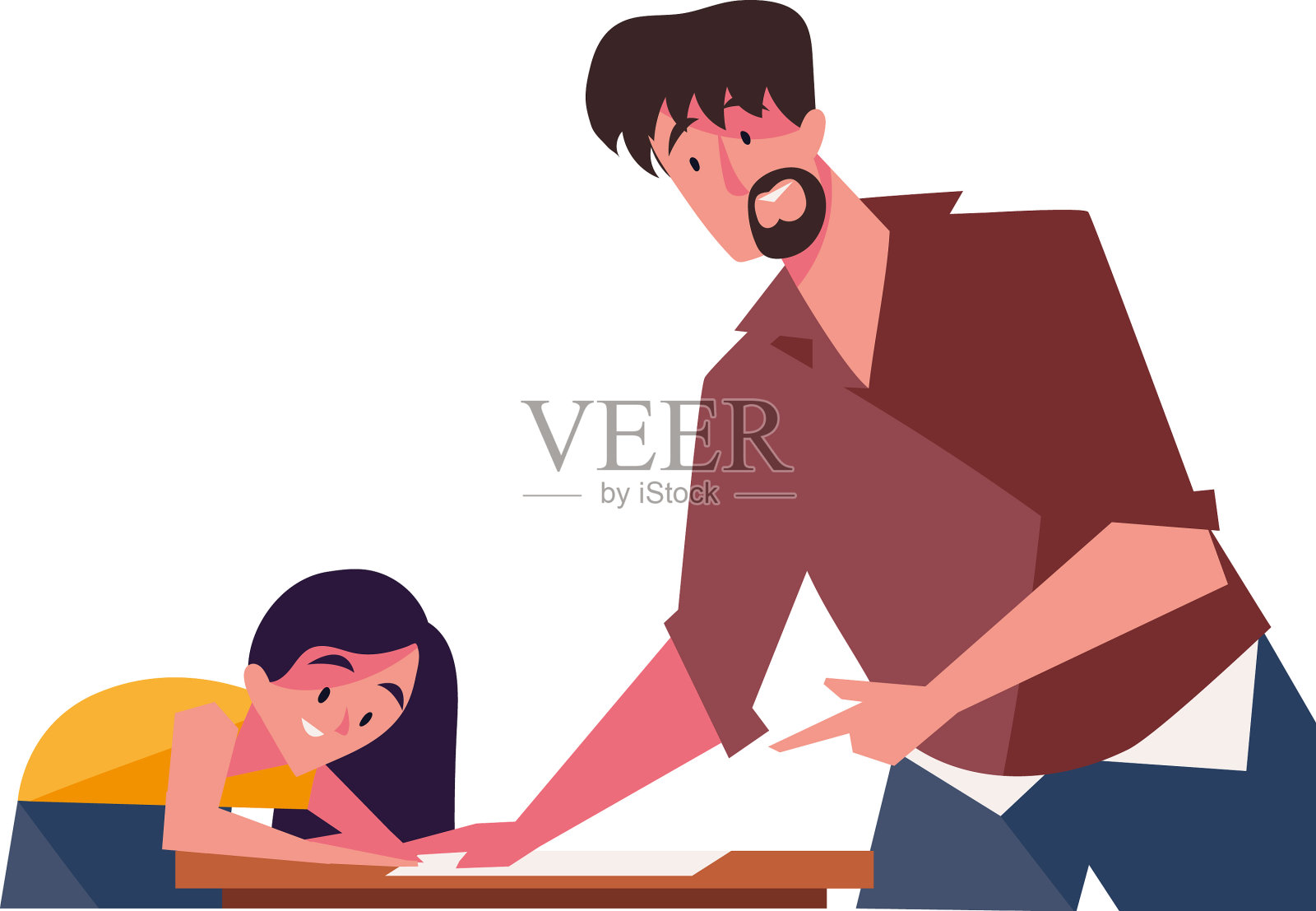 老师，男人和学生设计元素图片