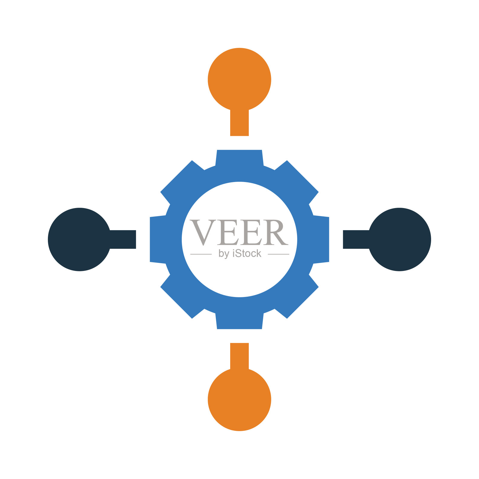齿轮、管理、上、下、流程、管理流程图标图标素材