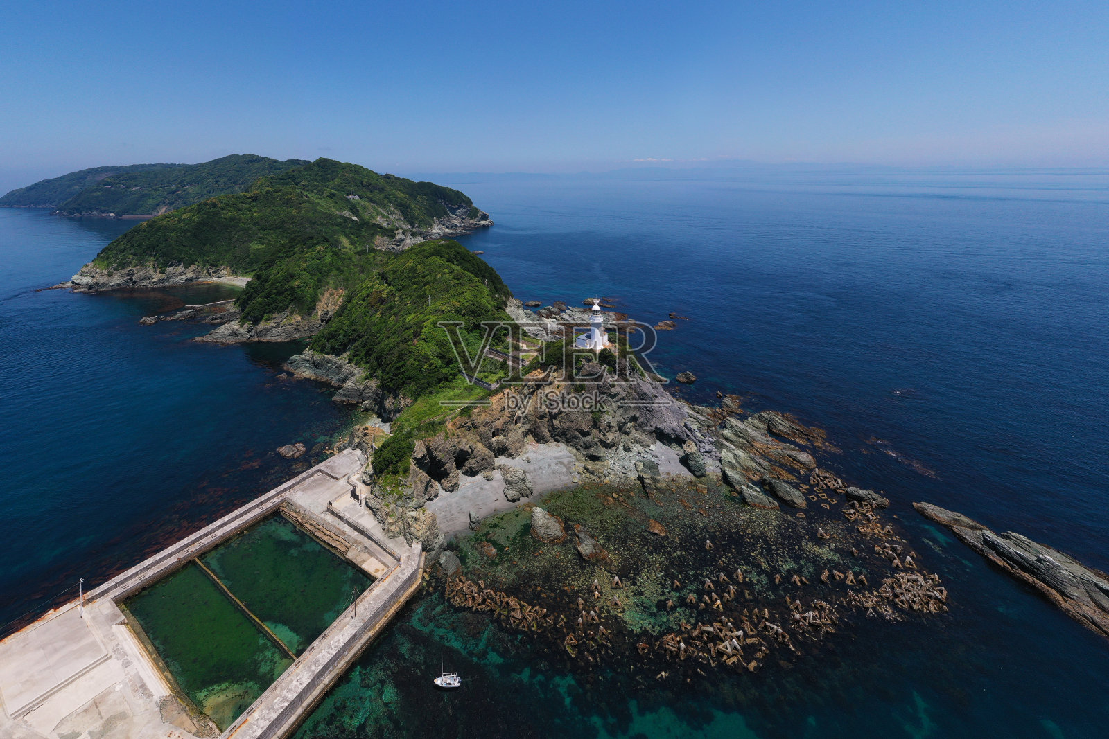 佐达角，以日本最长、最窄的半岛而闻名照片摄影图片