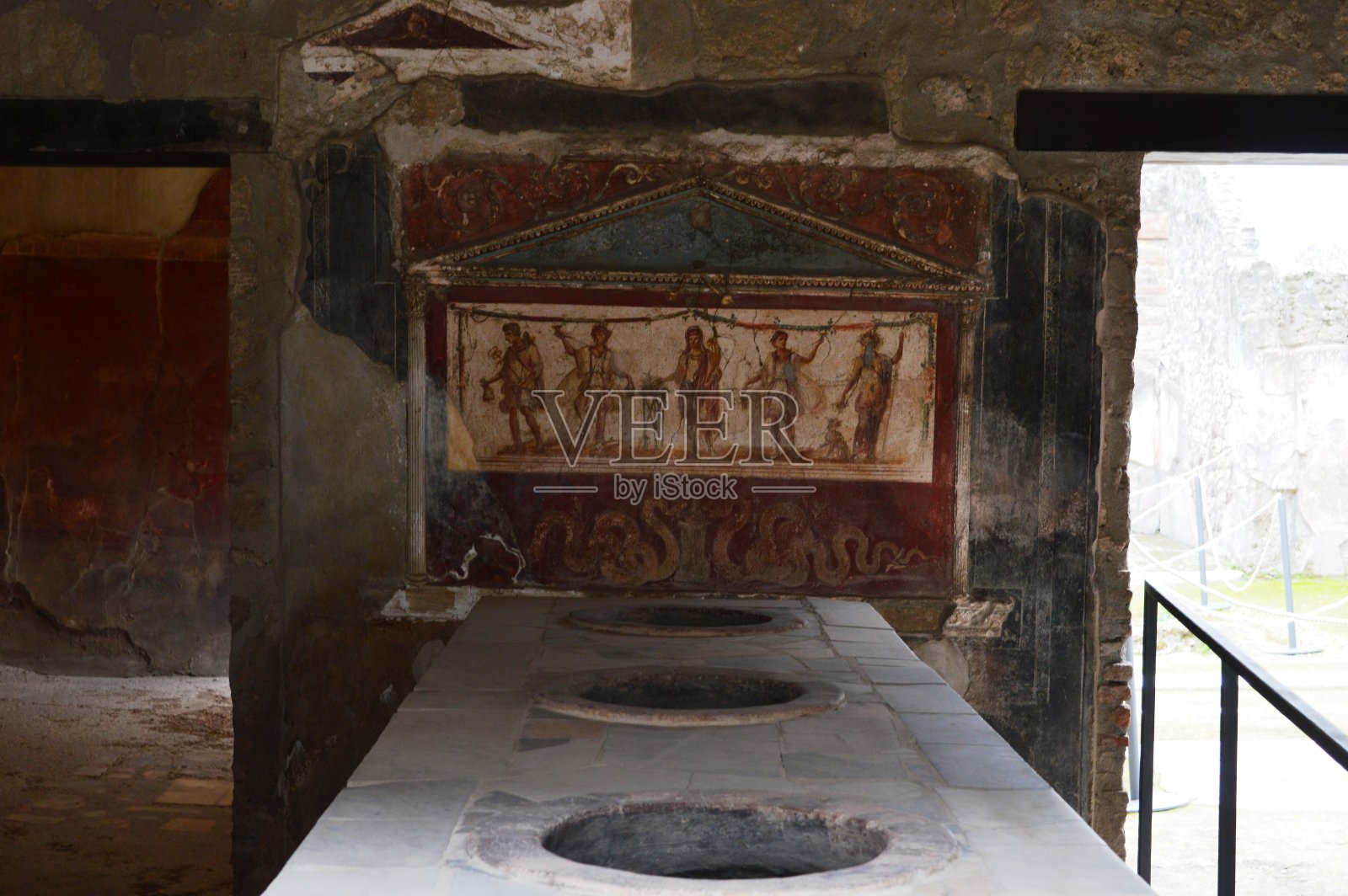 意大利庞贝古城的风景照片摄影图片