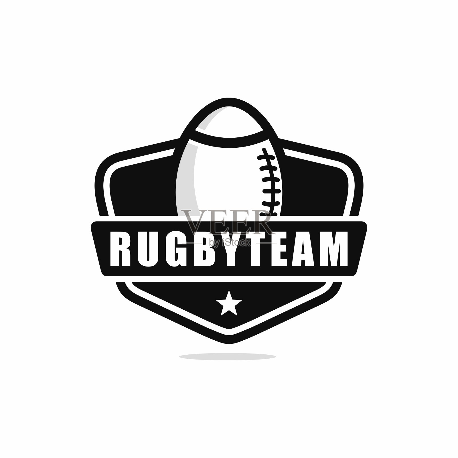 橄榄球设计向量插画图片素材