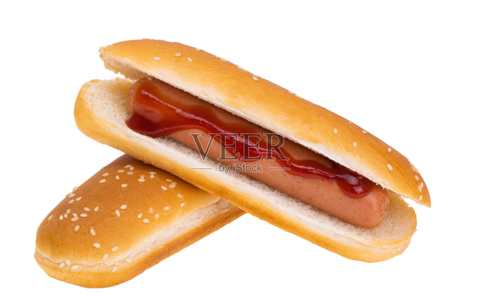 热狗隔离照片摄影图片
