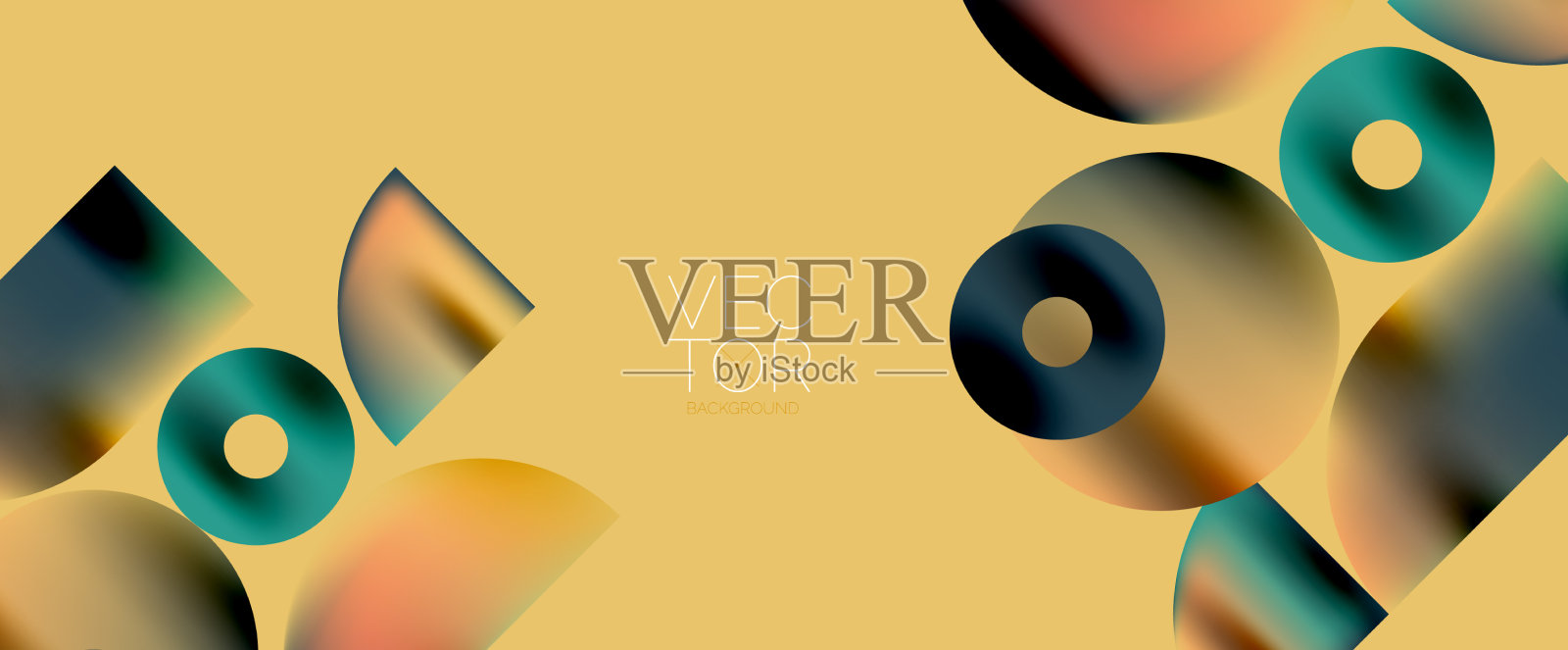 几何抽象全景壁纸背景插画图片素材