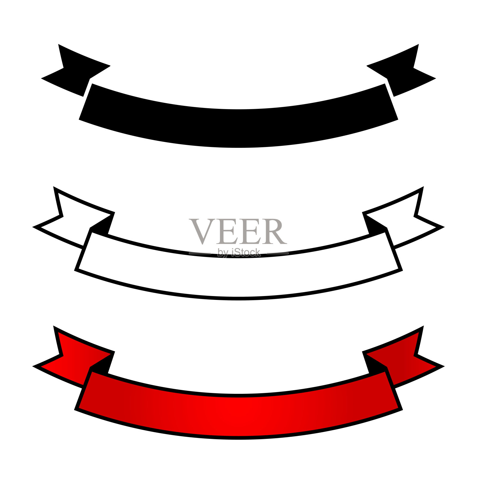 丝带蝴蝶结插画图片素材