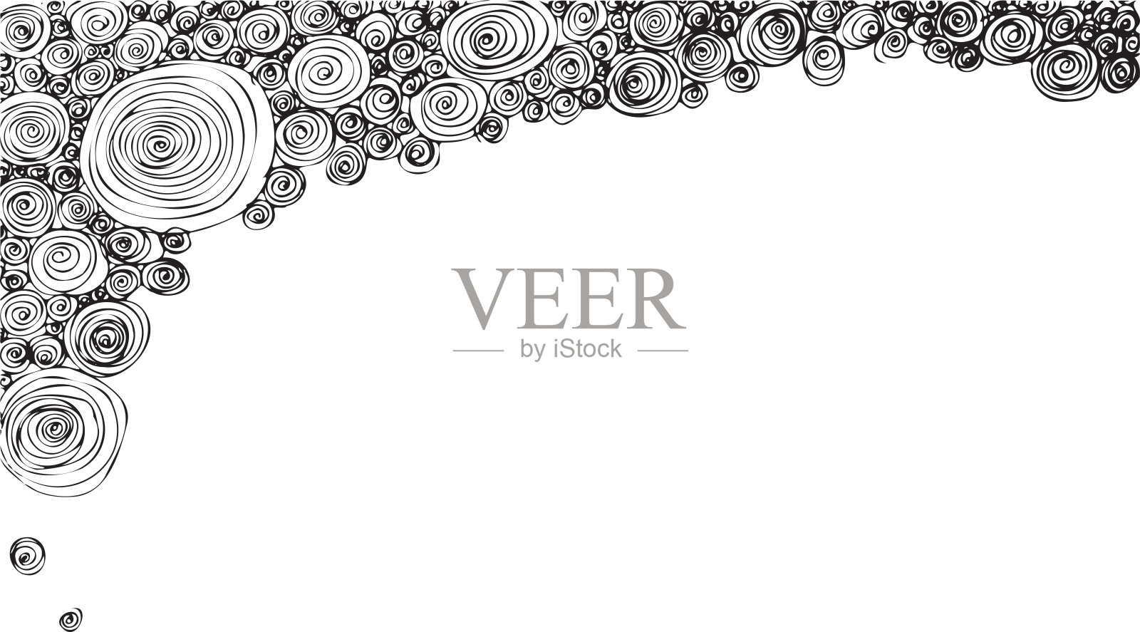 旋转框架设计顶部角插画图片素材