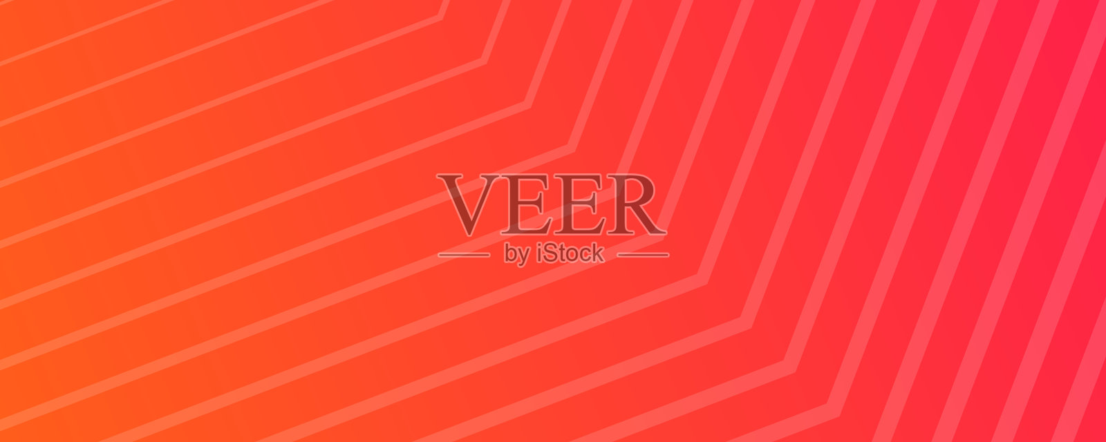 现代彩色渐变背景与线条插画图片素材