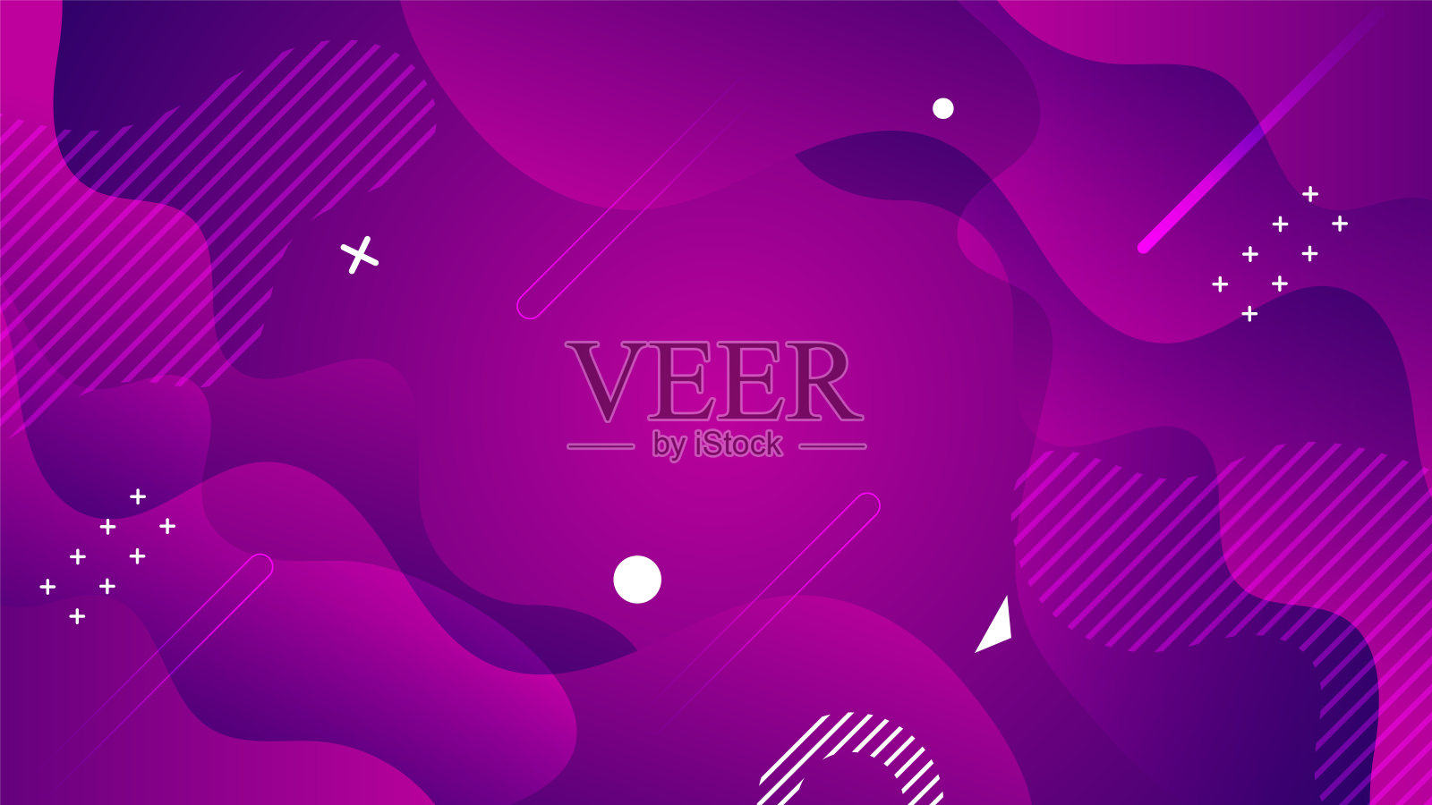 现代液体渐变圈分层剪纸背景插画图片素材