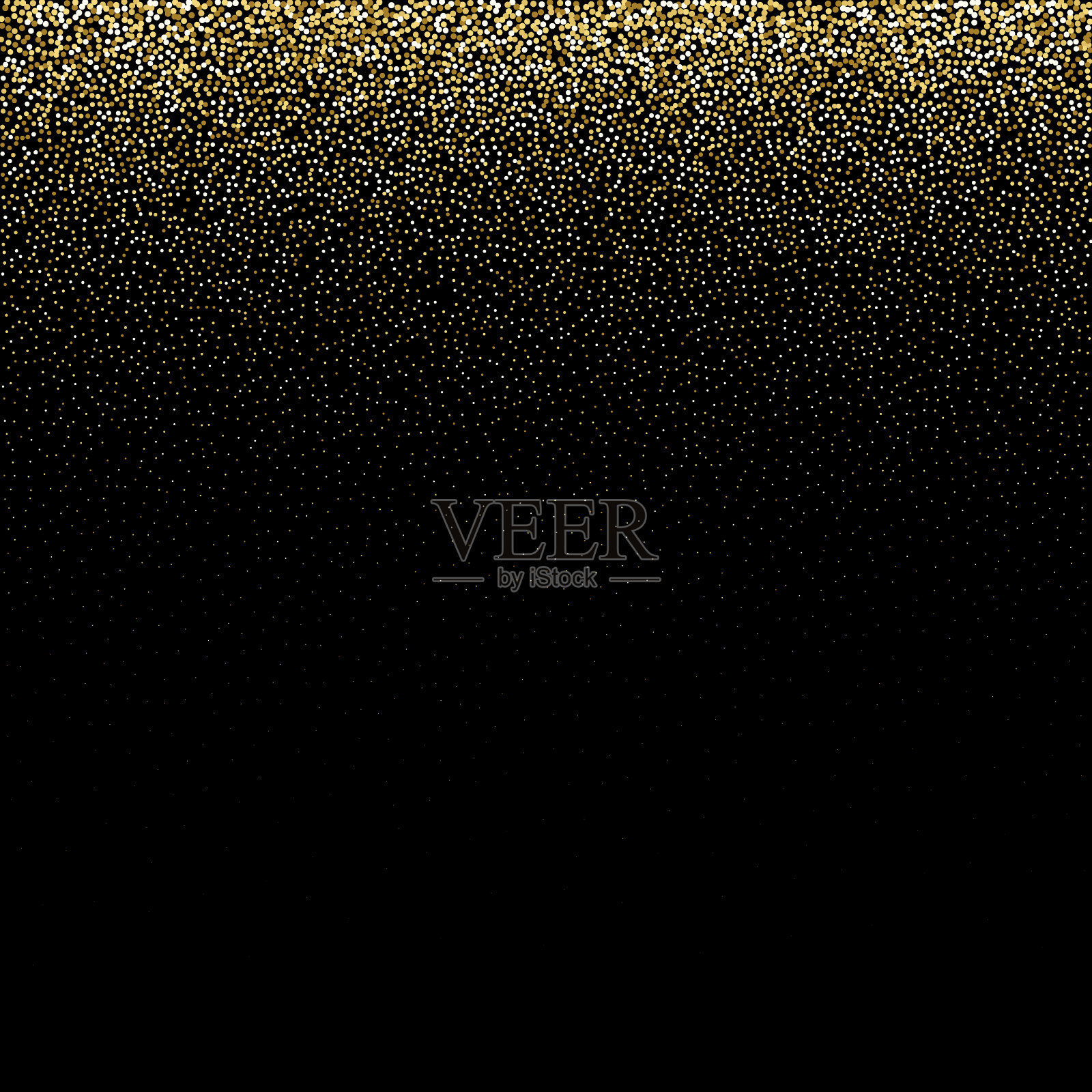 掉落的金色紧身胸衣。节日的气氛。矢量插图。每股收益10插画图片素材