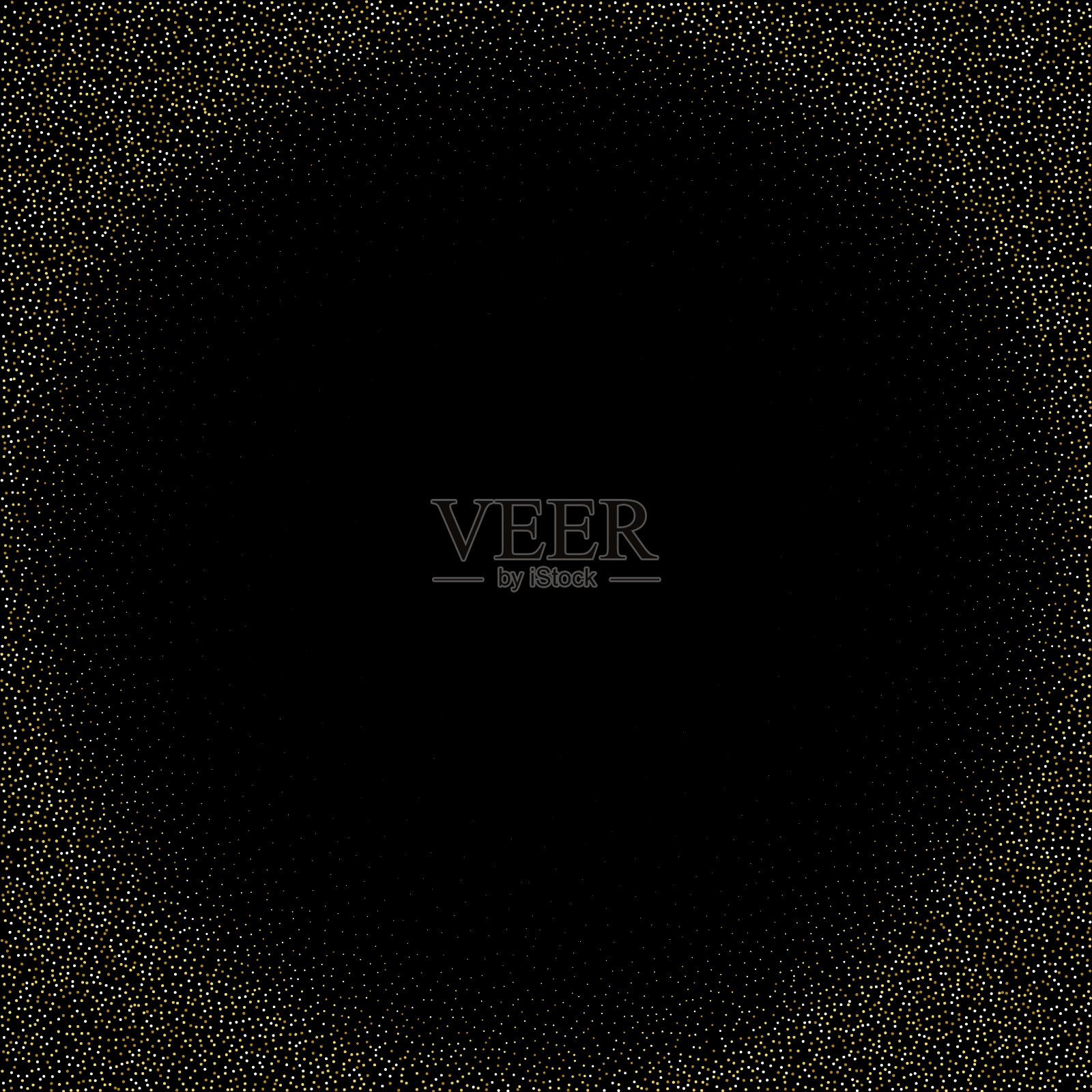 掉落的金色紧身胸衣。节日的气氛。相框。每股收益10插画图片素材