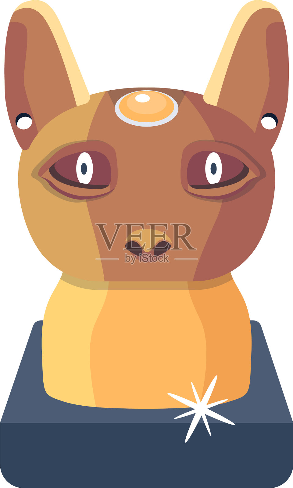 猫雕塑设计元素图片