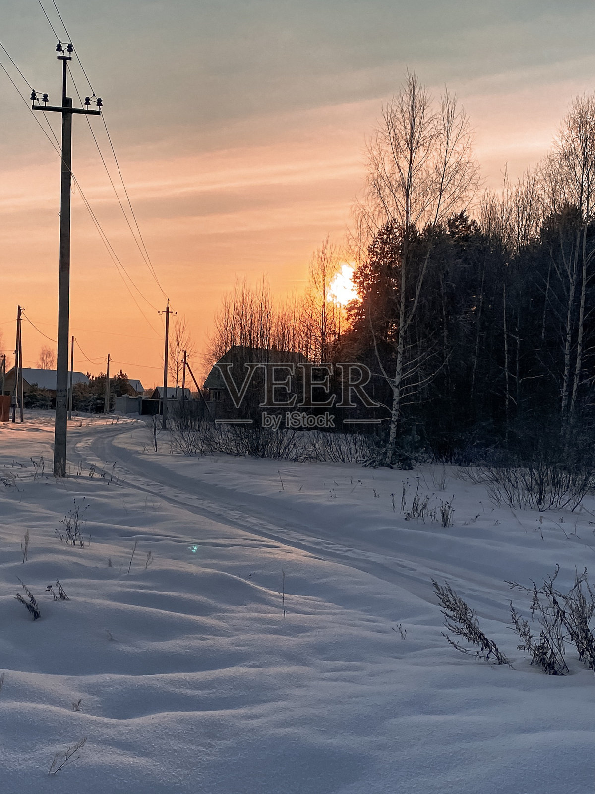 寒冷的冬日照片摄影图片
