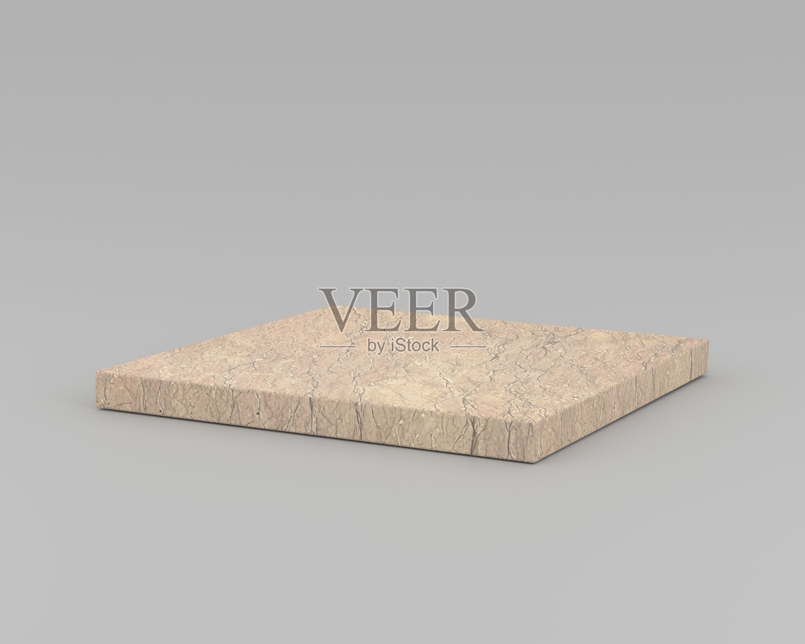 3 d。圆滑的石头讲台上几何背景的多功能演示。照片摄影图片