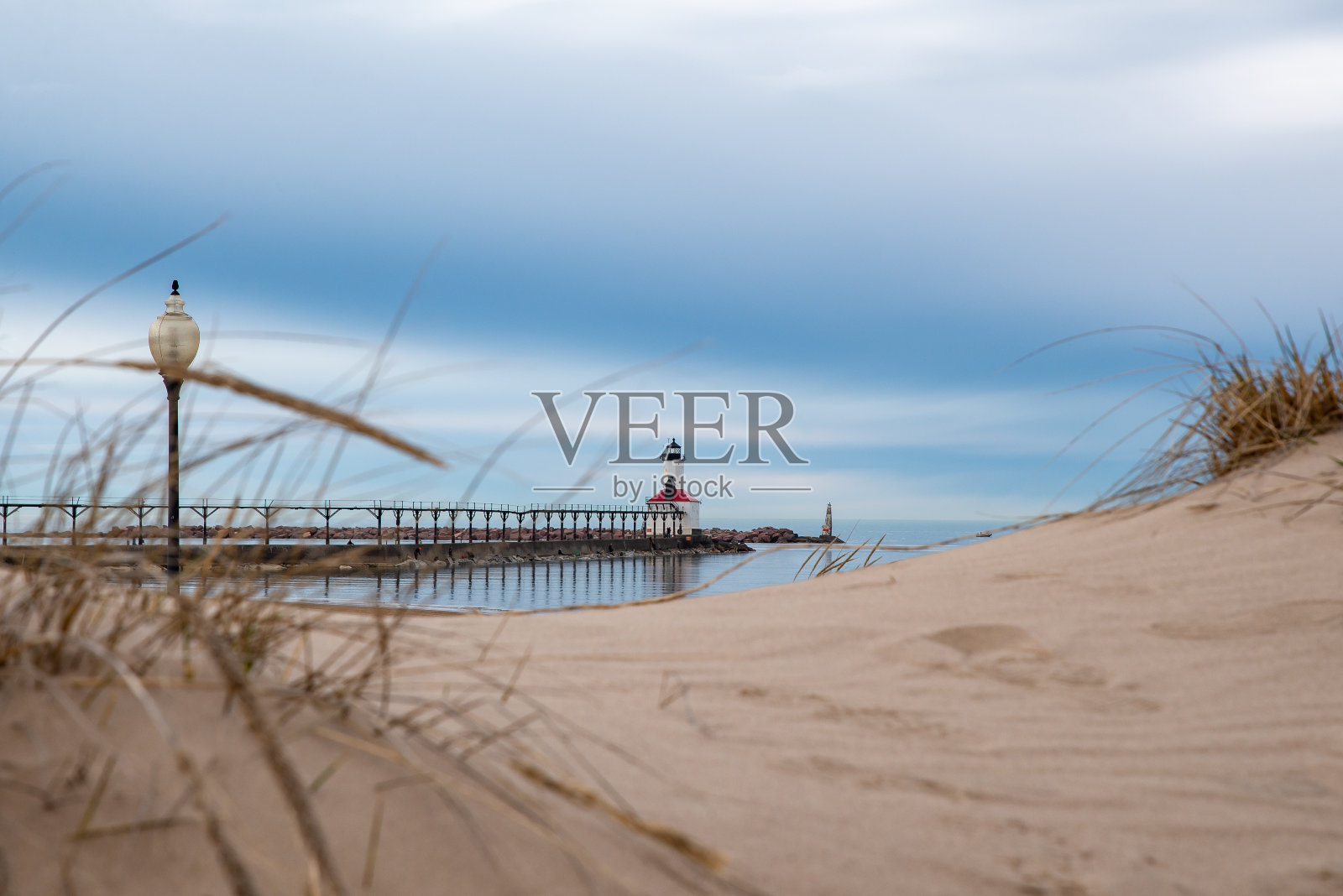 密歇根州灯塔照片摄影图片