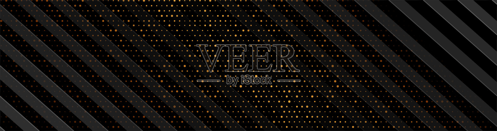 黑色和豪华的金色抽象背景与闪亮的点插画图片素材