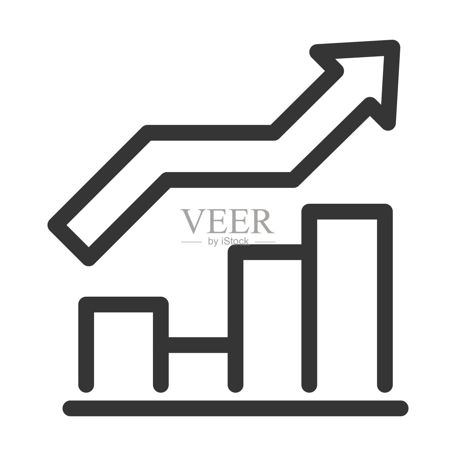 完美的像素，可编辑的笔画，向上可伸缩，线，矢量blop图标。插画图片素材