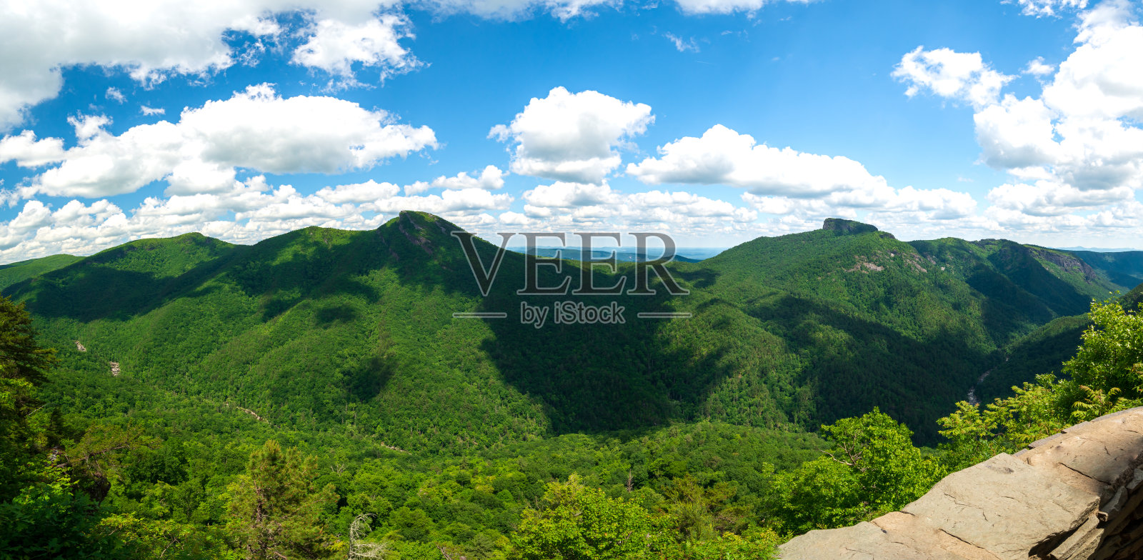 北卡罗莱纳林维尔峡谷的怀斯曼观景区照片摄影图片