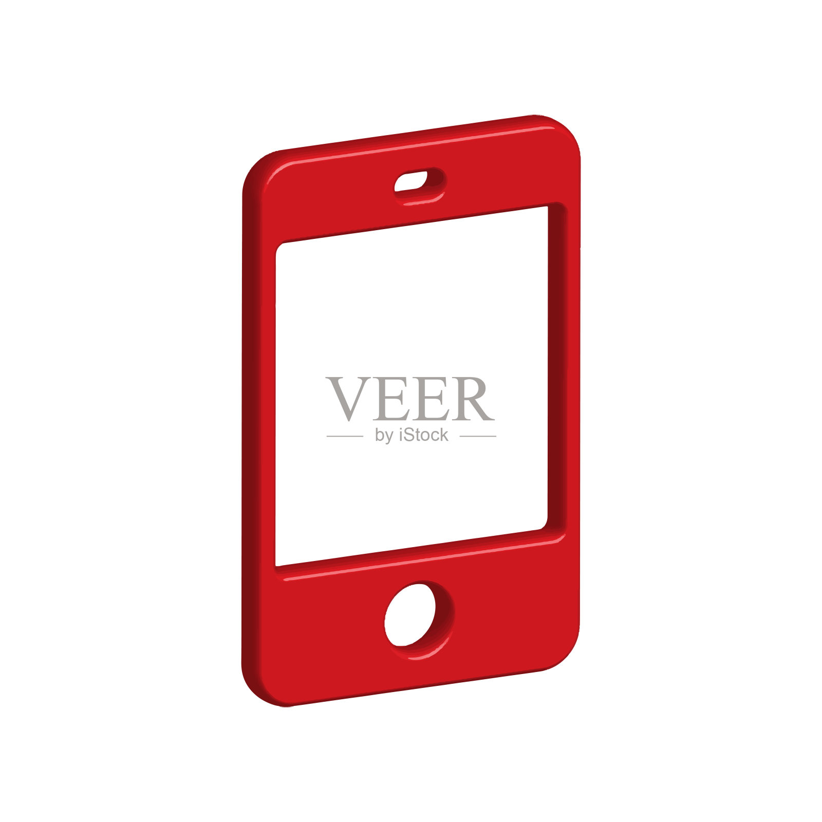 智能手机图标的矢量图形插画图片素材