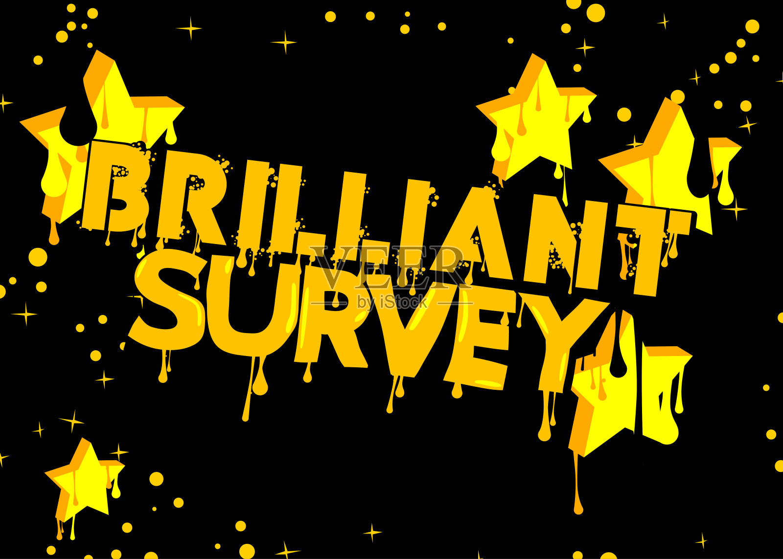 聪明的调查。涂鸦标签。摘要现代街头艺术装饰以城市画风表现。插画图片素材