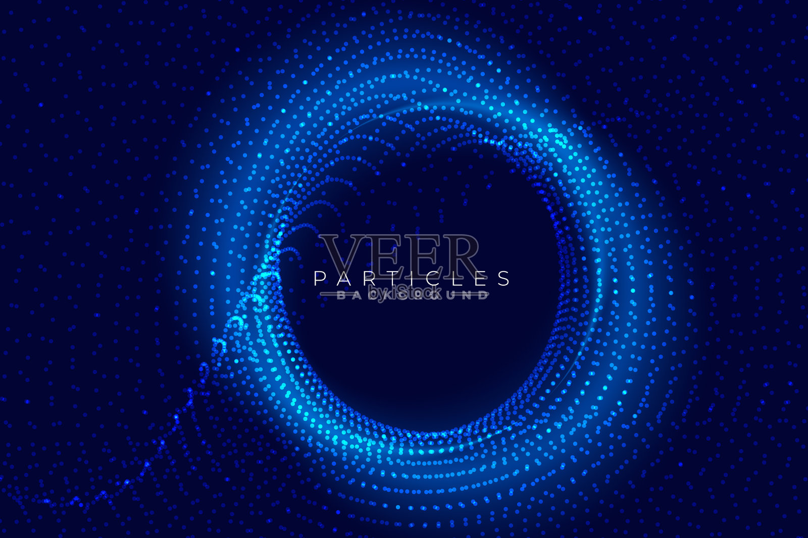 圆形颗粒技术背景插画图片素材