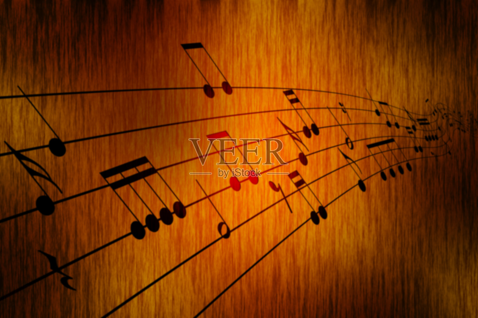 音乐表垃圾概念插画图片素材