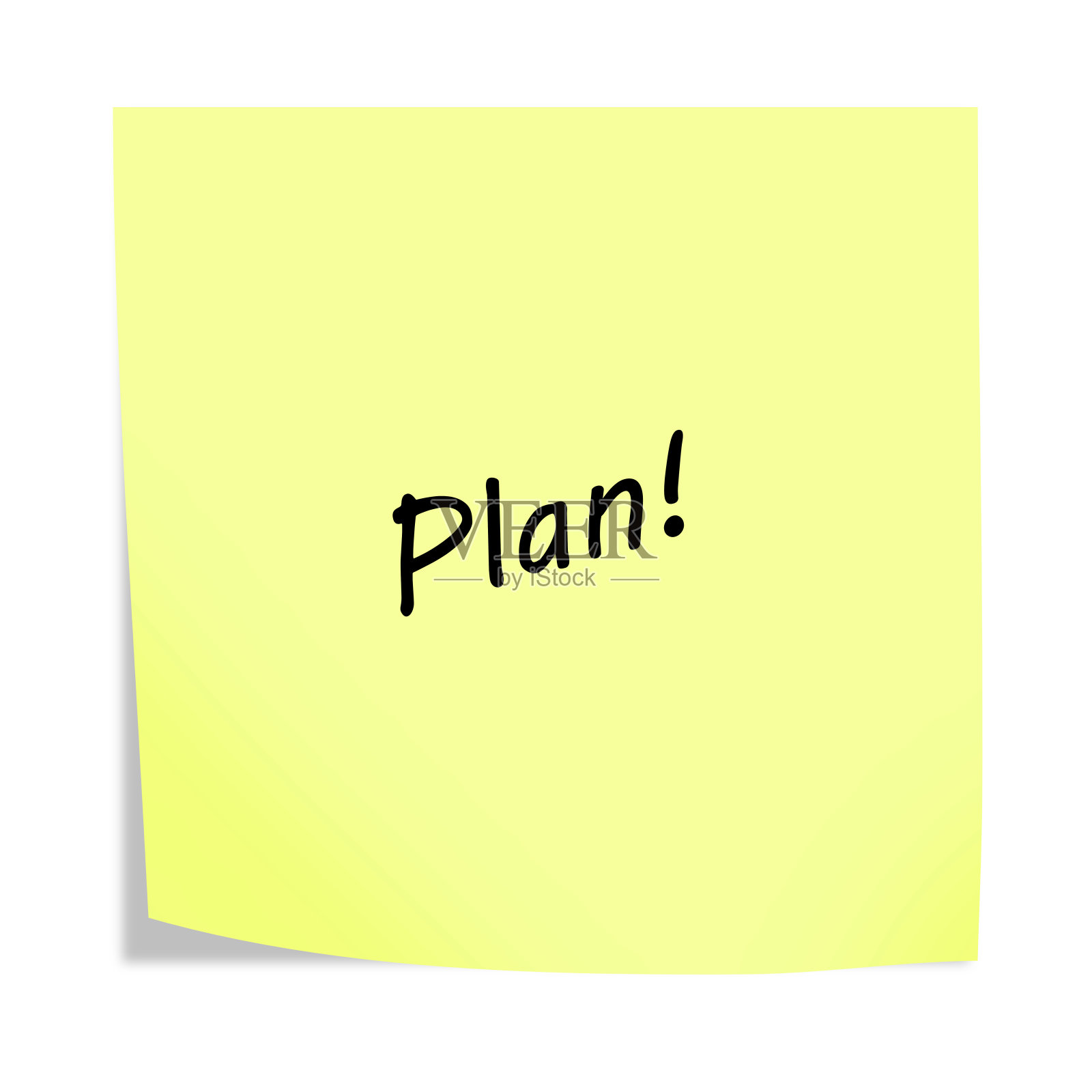 在白色上规划3d插图贴笔记提醒与剪切路径插画图片素材