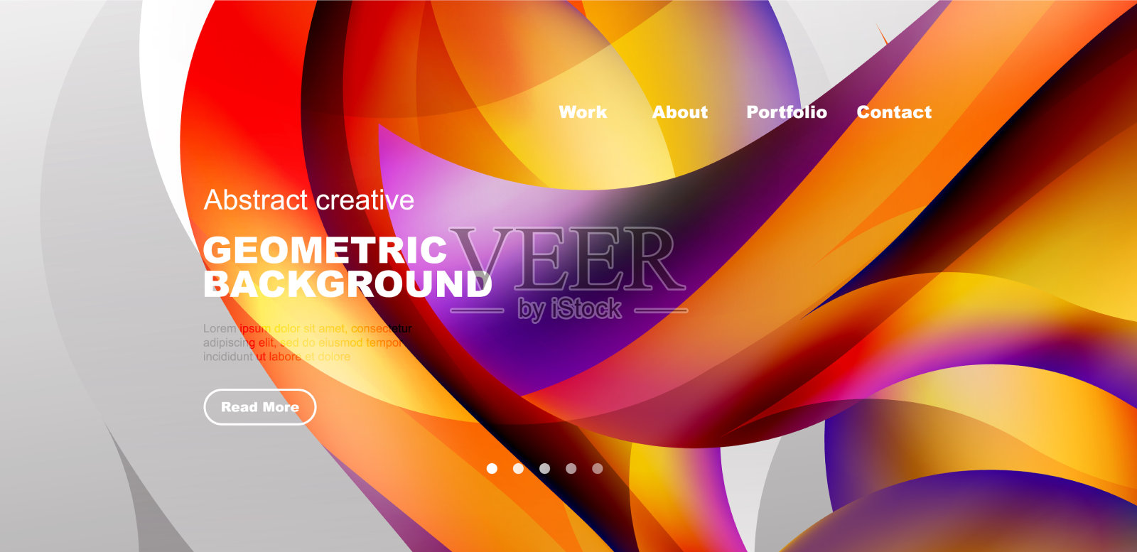 优雅的波浪和流动的流体抽象插画图片素材