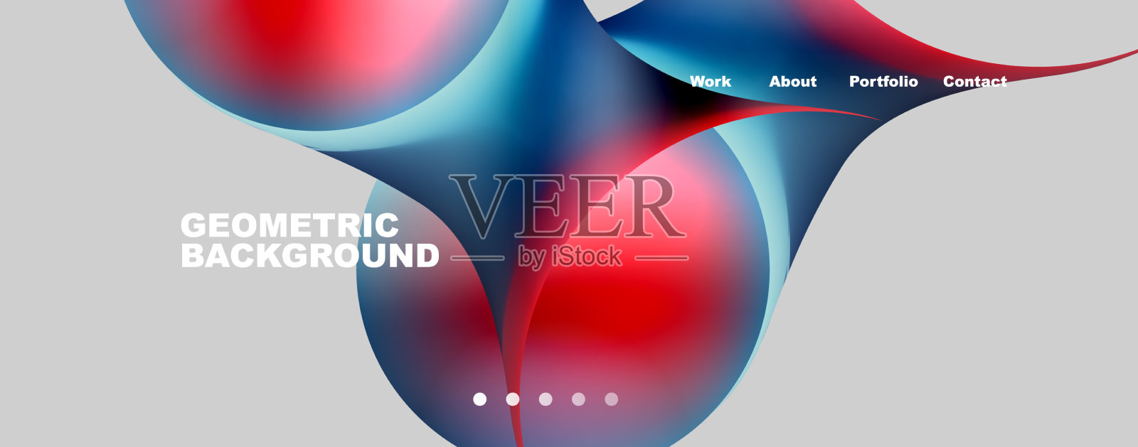 潮流简单的圆形渐变抽象背景插画图片素材