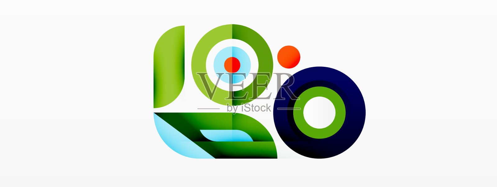 抽象的圆形背景极简主义插画图片素材