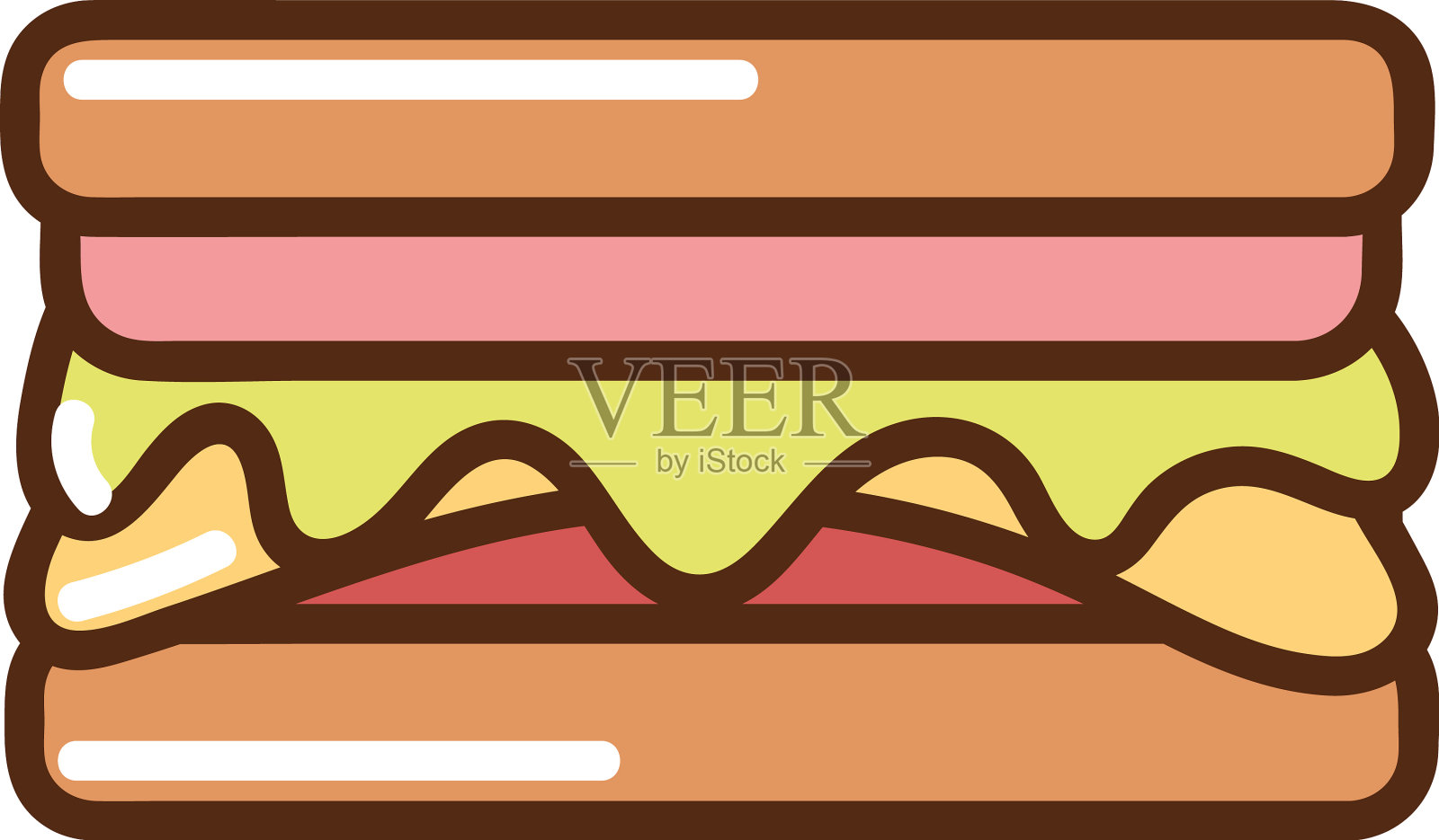 三明治食物偶像设计元素图片