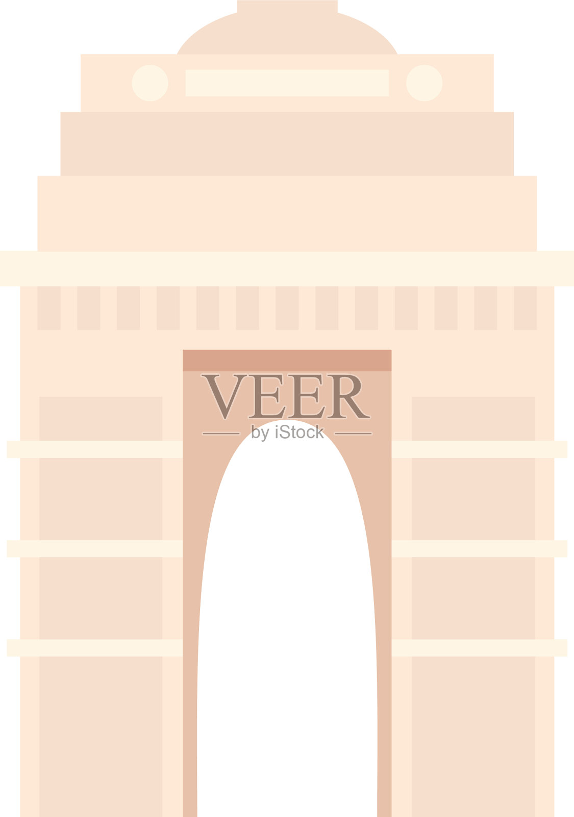 印度之门设计元素图片