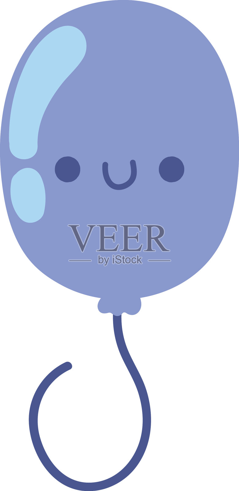 可爱的气球派对设计元素图片