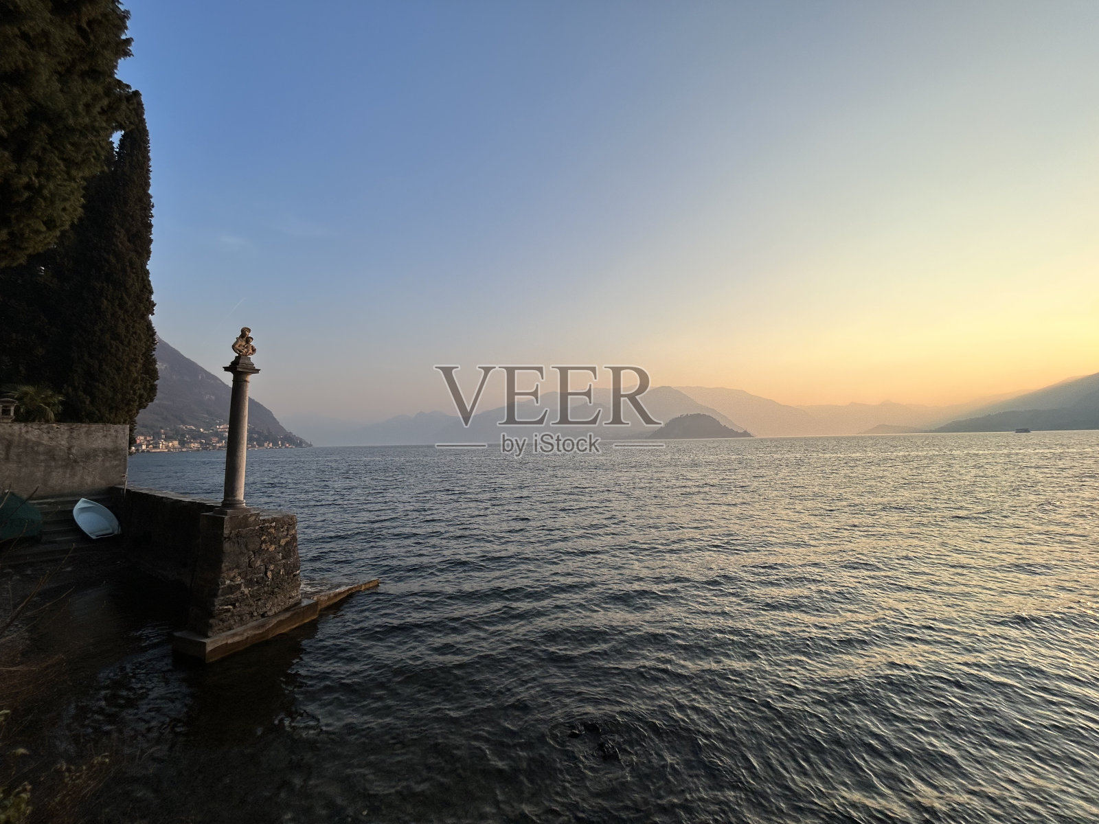 意大利科莫湖的美景照片摄影图片