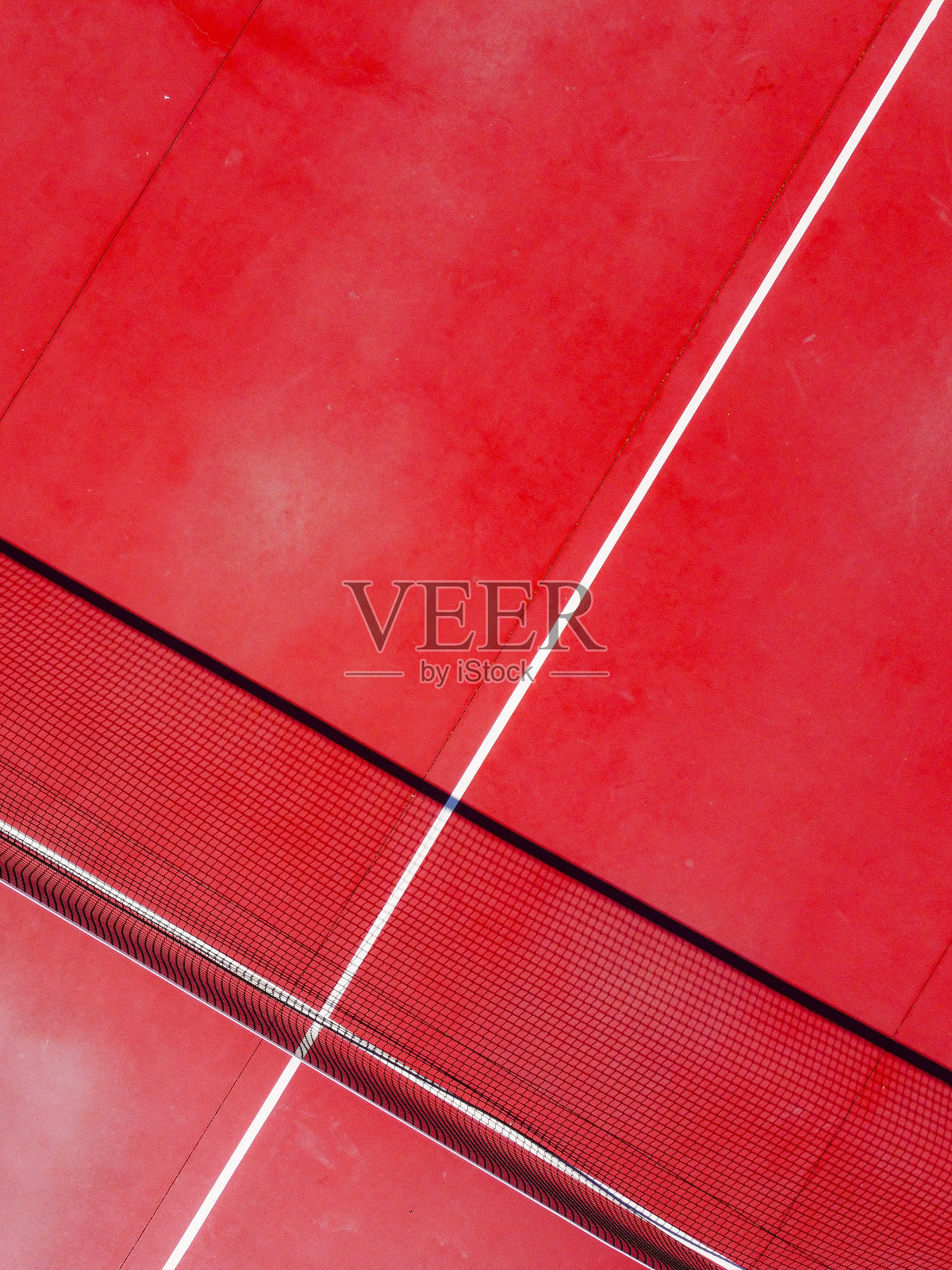 露天网球场的无人机鸟瞰图照片摄影图片