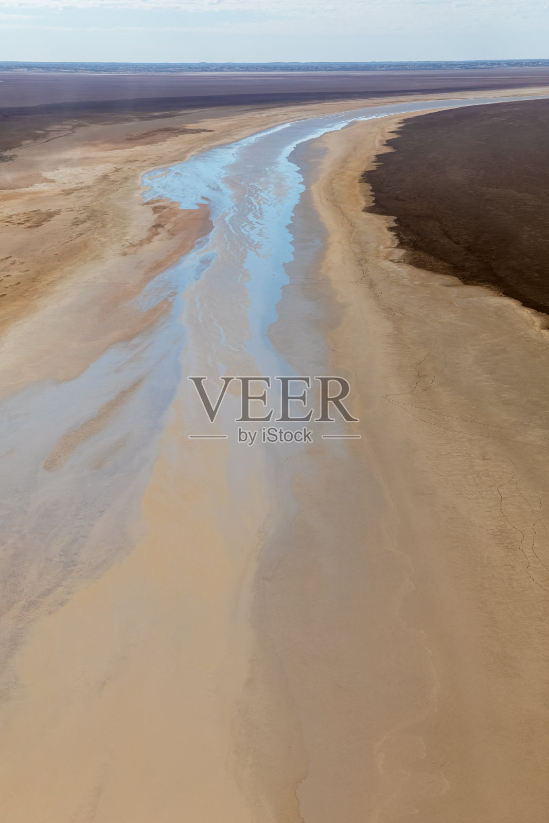 Kati Thanda -艾尔湖，南澳大利亚，澳大利亚，航空摄影照片摄影图片