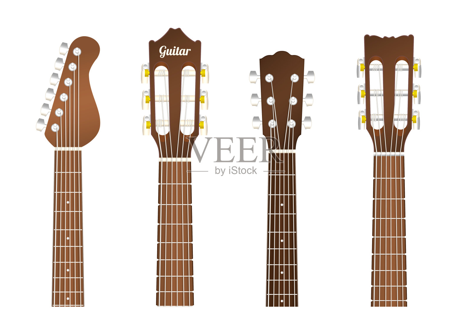 吉他一个插画图片素材