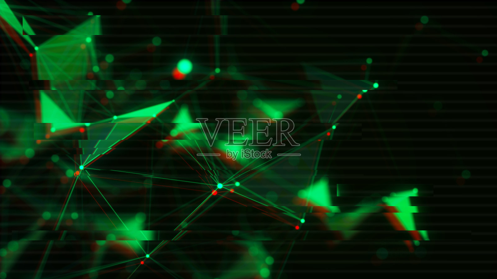 网络连接中数字流结构的失真。数据传输错误。高科技和未来的概念。受损的信号。3 d渲染。照片摄影图片