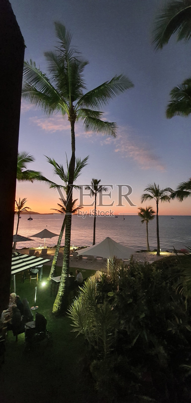 艾尔利海滩日落照片摄影图片