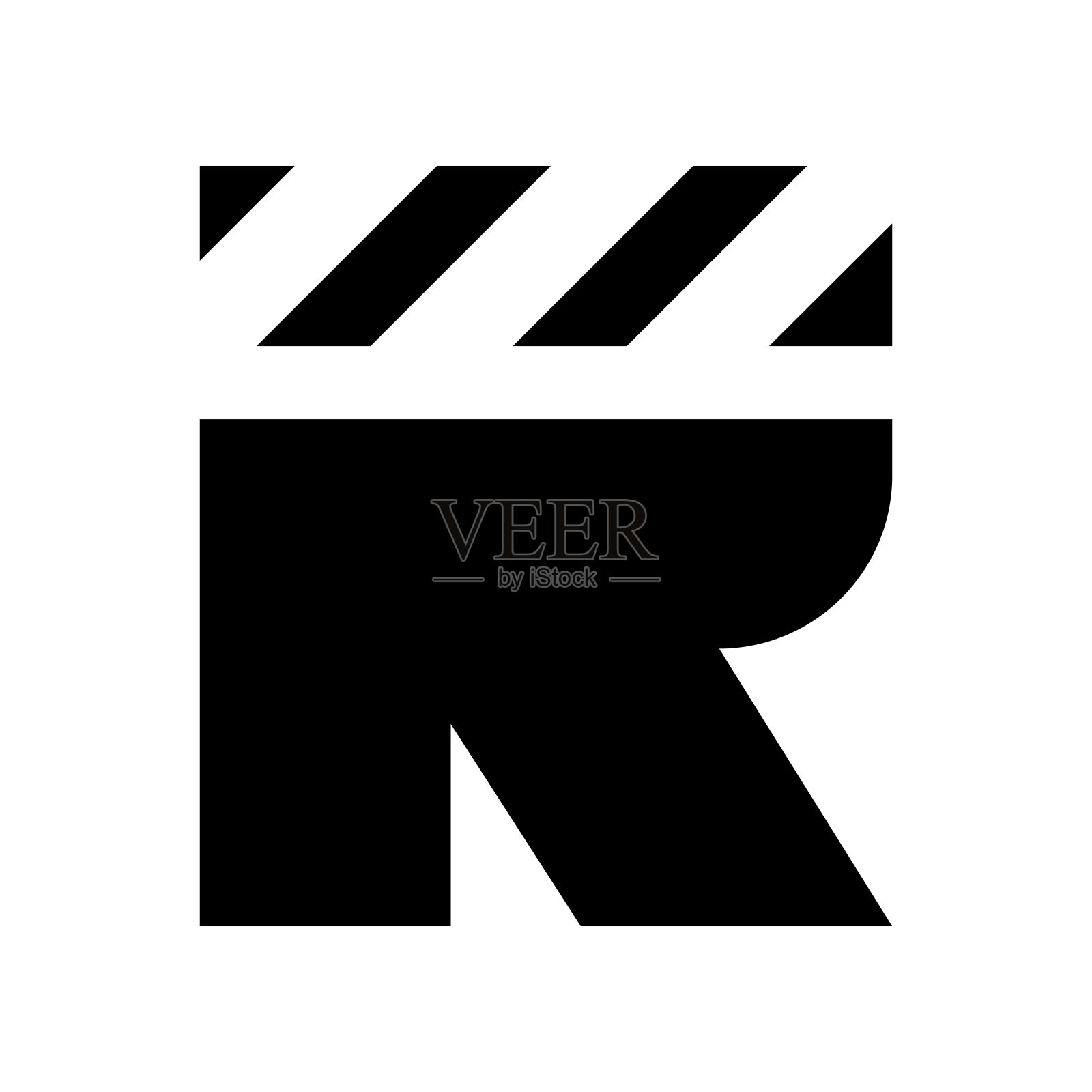 专业创新FR logo和RF logo。字母FR或RF极简优雅的字母组合。高级商务艺术字母符号和标志插画图片素材