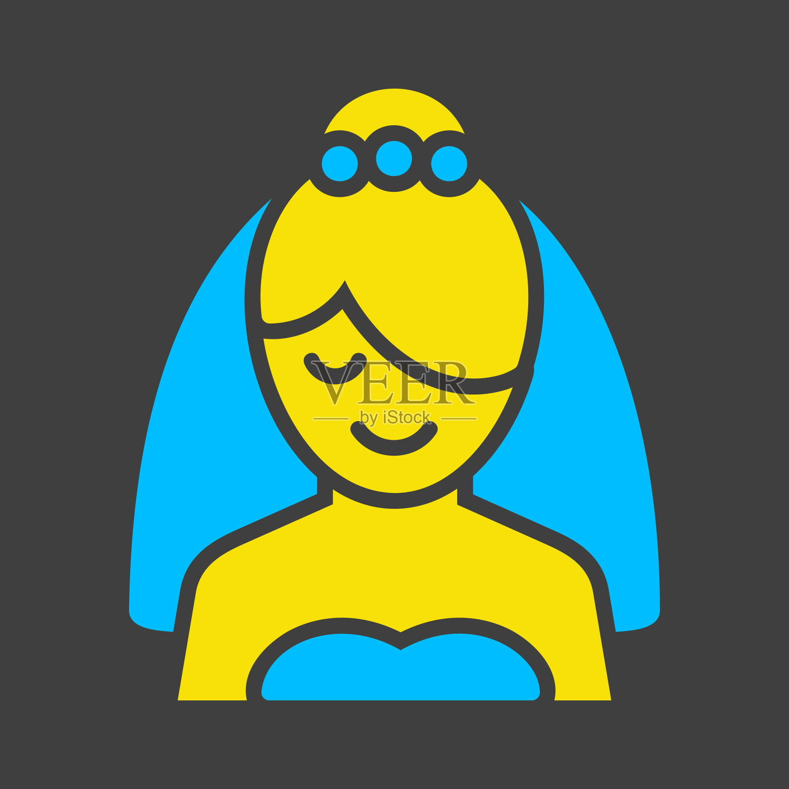 新娘隔离设计矢量字形图标插画图片素材