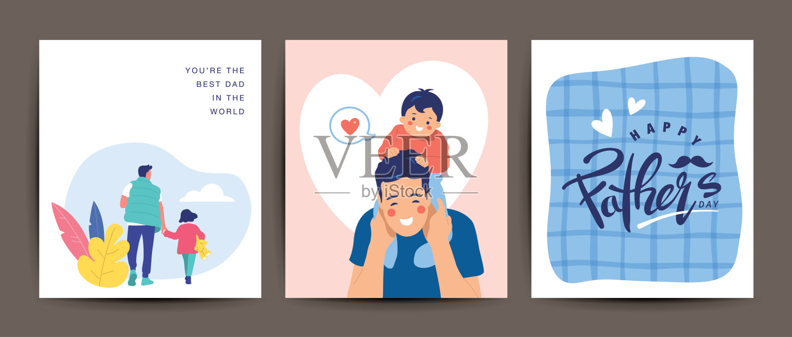 祝您父亲节快乐插画图片素材