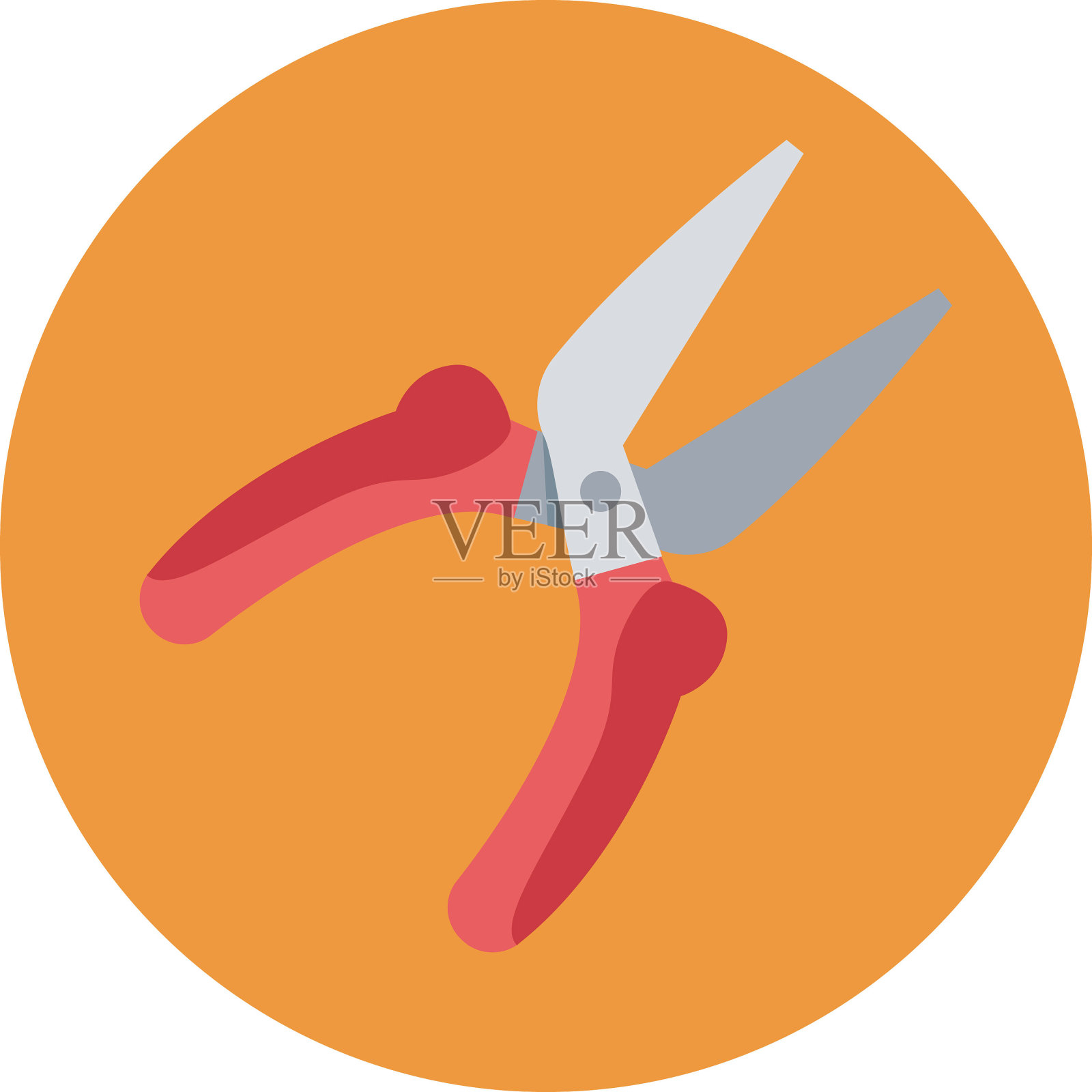 钳子隔离矢量图标的建设插画图片素材