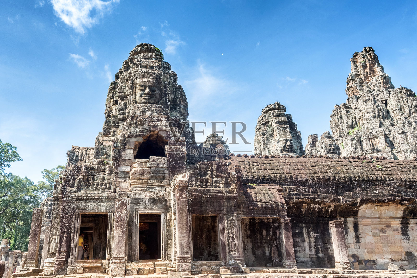 吴哥窟，联合国教科文组织认定的世界遗产，位于柬埔寨暹粒城外，以其印度教寺庙遗址而闻名，现在是佛教寺庙遗址照片摄影图片