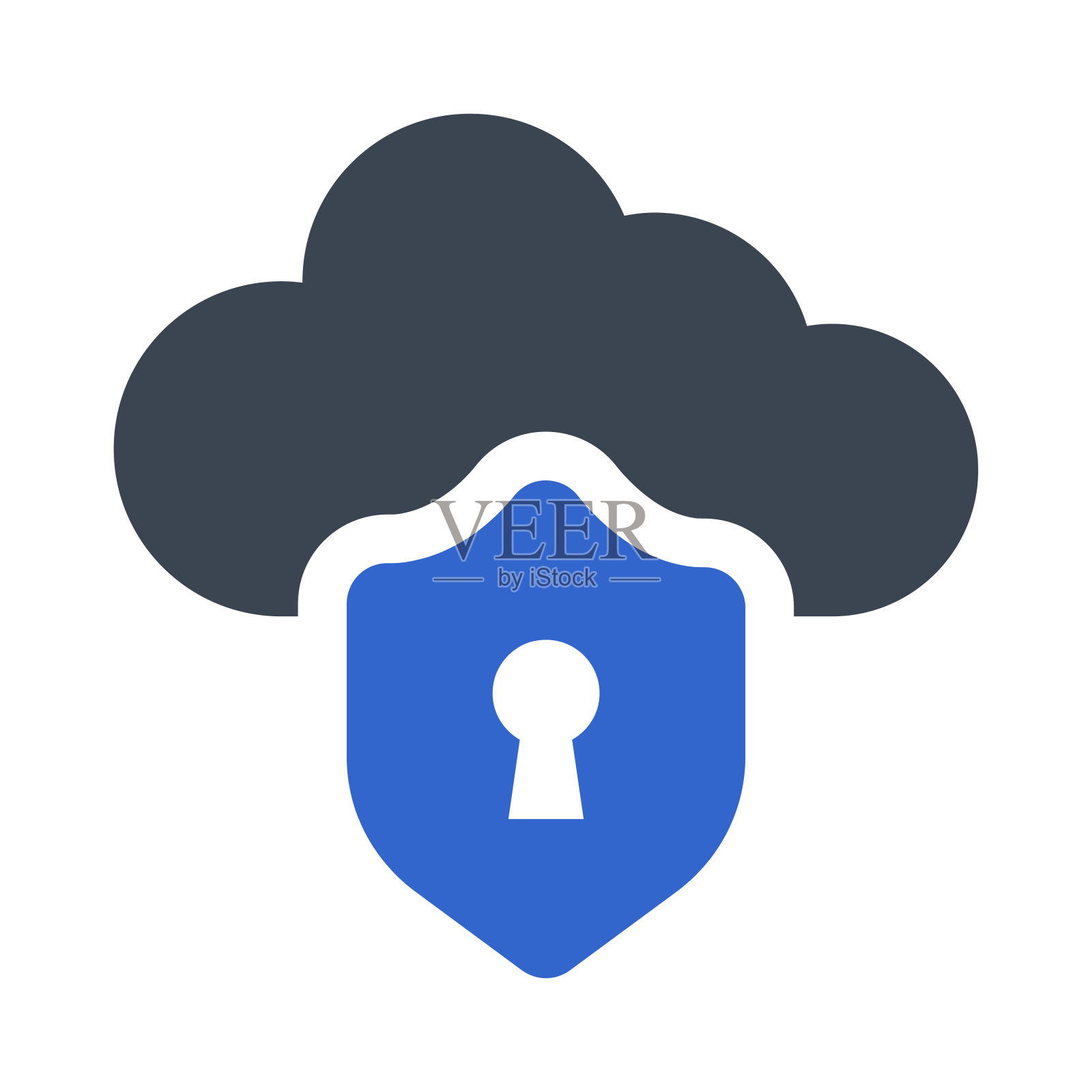 云安全图标插画图片素材