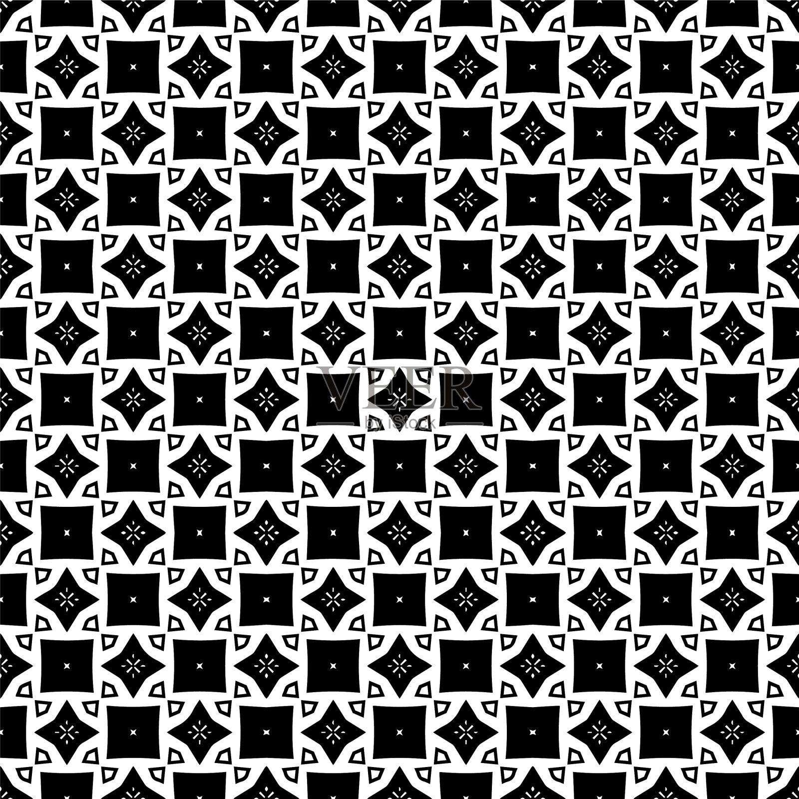 黑白无缝图案纹理插画图片素材