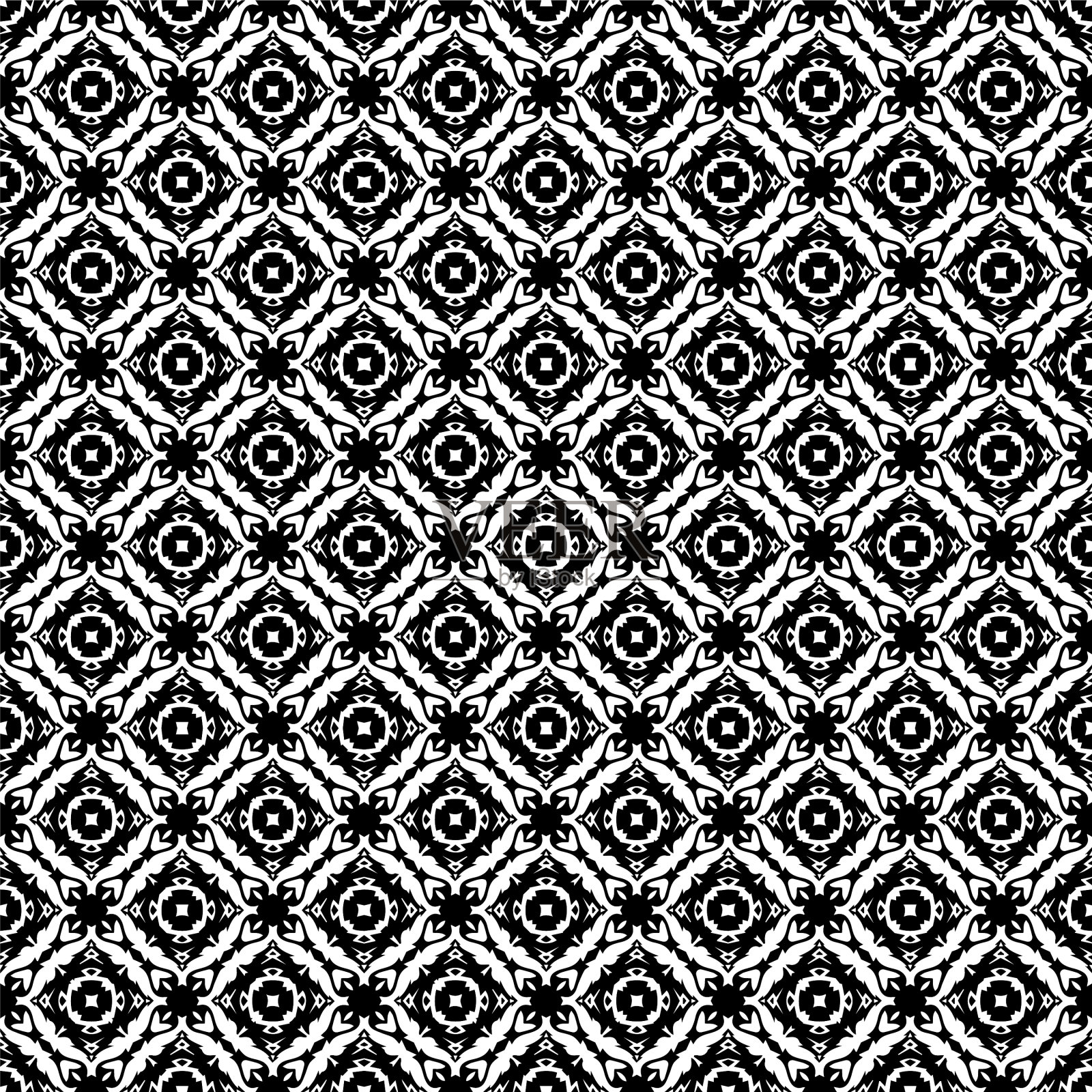 黑白无缝图案纹理插画图片素材