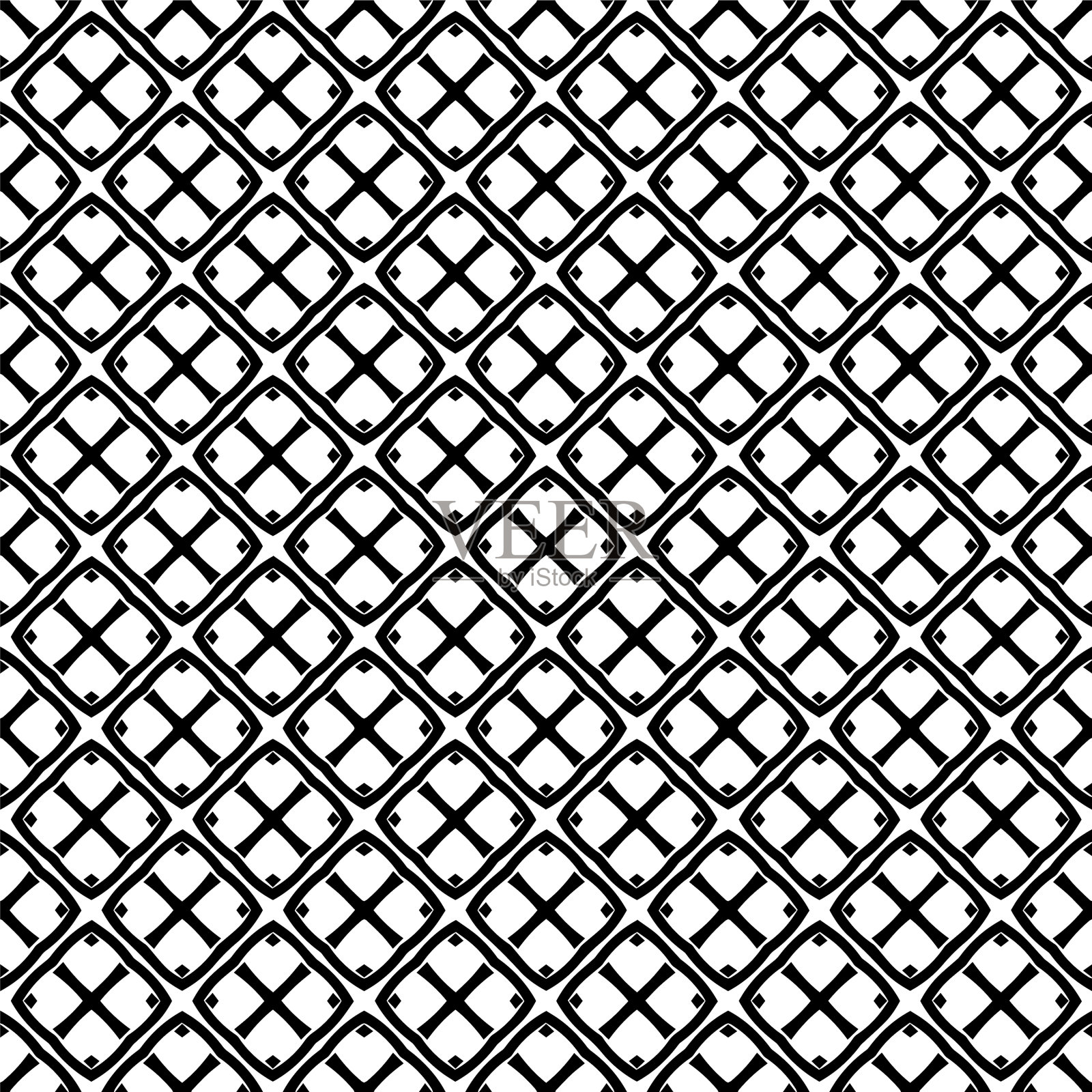 黑白无缝图案纹理插画图片素材