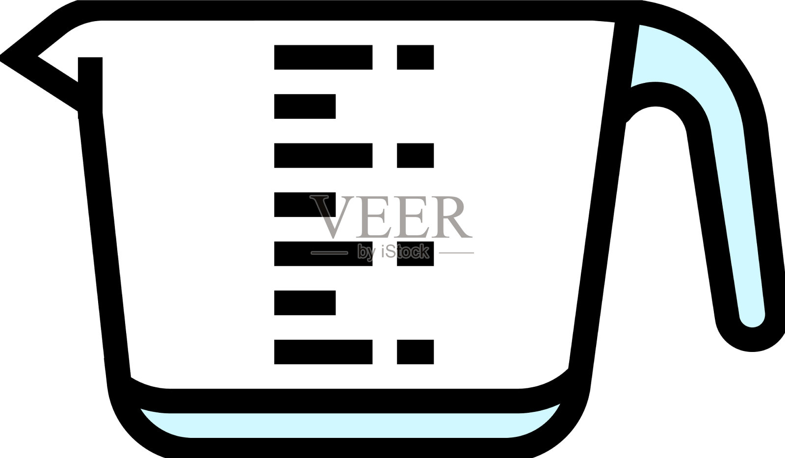 量杯厨房炊具颜色图标图标素材