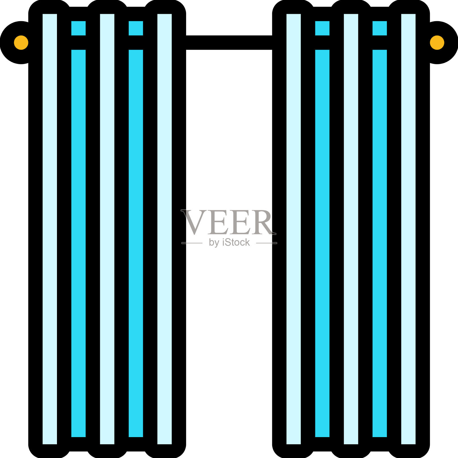 窗帘是客厅的颜色图标设计元素图片